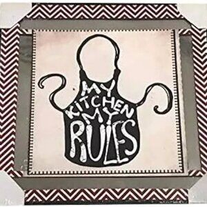 My Kitchen My Rules Home Framed Home Decor Dining Room Decoration